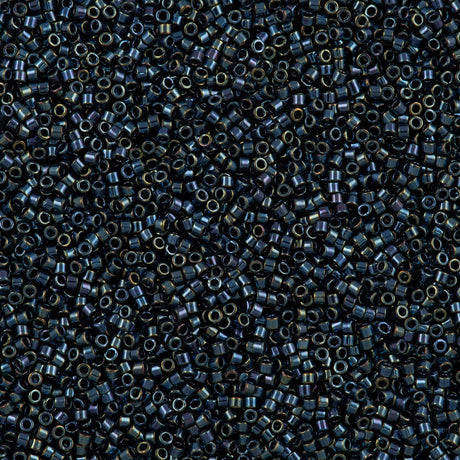 Miyuki Delica Seed Bead 11/0 Gunmetal Iris 2-inch Tube DB6