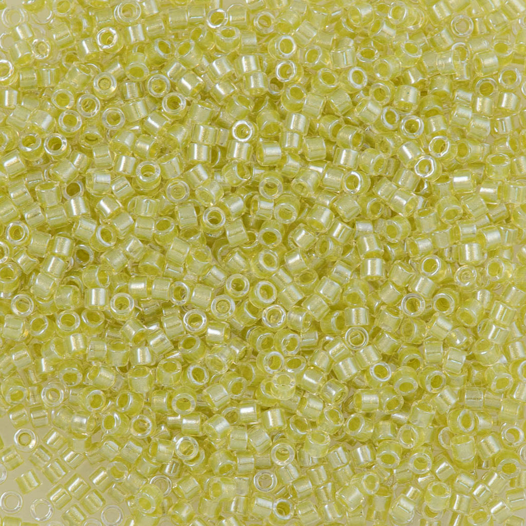 Miyuki Delica Seed Bead 11/0 Inside Dyed Color Yellow Green DB910