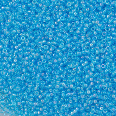 50g Miyuki Round Seed Bead 11/0 Transparent Light Blue AB (260)