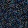 Miyuki Round Seed Bead 11/0 Opaque Matte Black AB (401FR)
