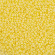 50g Miyuki Round Seed Bead 11/0 Duracoat Opaque Dyed Light Lemon Ice (4451)