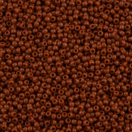 Toho Round Seed Bead 11/0 Opaque Light Brown 2.5-inch Tube (46L)