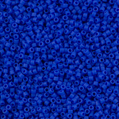 Miyuki Delica Seed Bead 11/0 Matte Opaque Star Spangle Blue 2-inch Tube DB1588