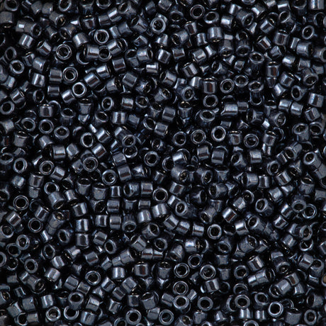 Miyuki Delica Seed Bead 11/0 Nickel Plated Dyed Gun Metal DB453