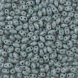 MiniDuo 2x4mm Two Hole Beads Opaque Fern Green Luster (14459P)