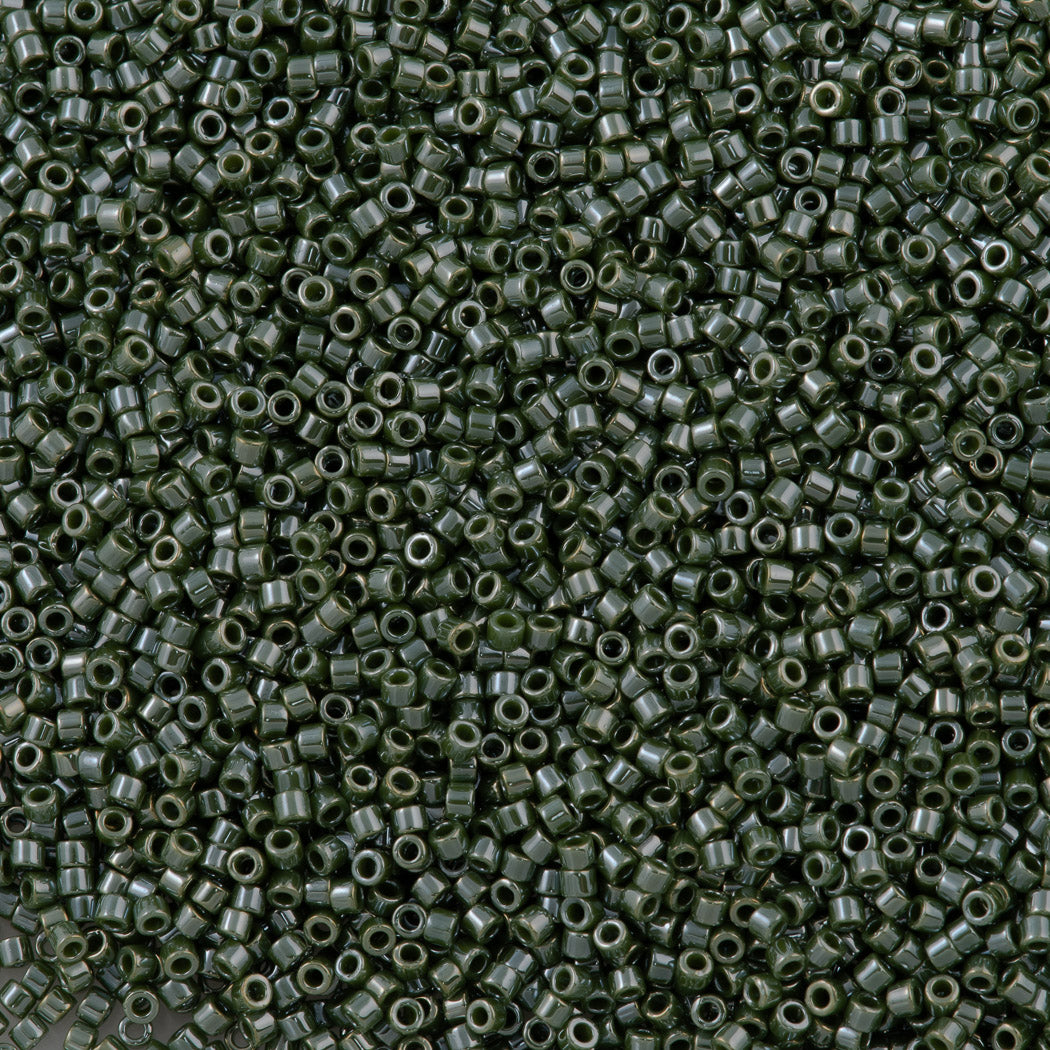 Miyuki Delica Seed Bead 11/0 Opaque Luster Avocado Green DB1566