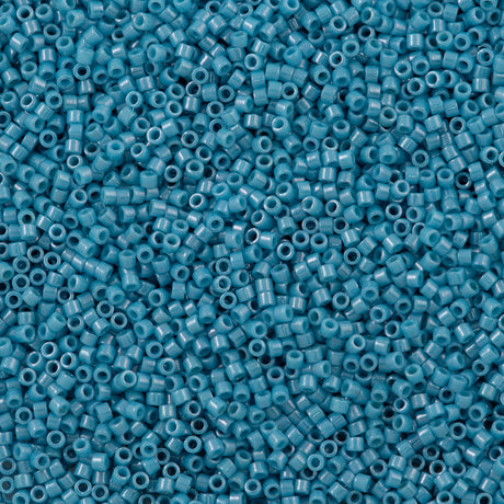 25g Miyuki Delica seed bead 11/0 Opaque Light Blue Glazed Luster DB218