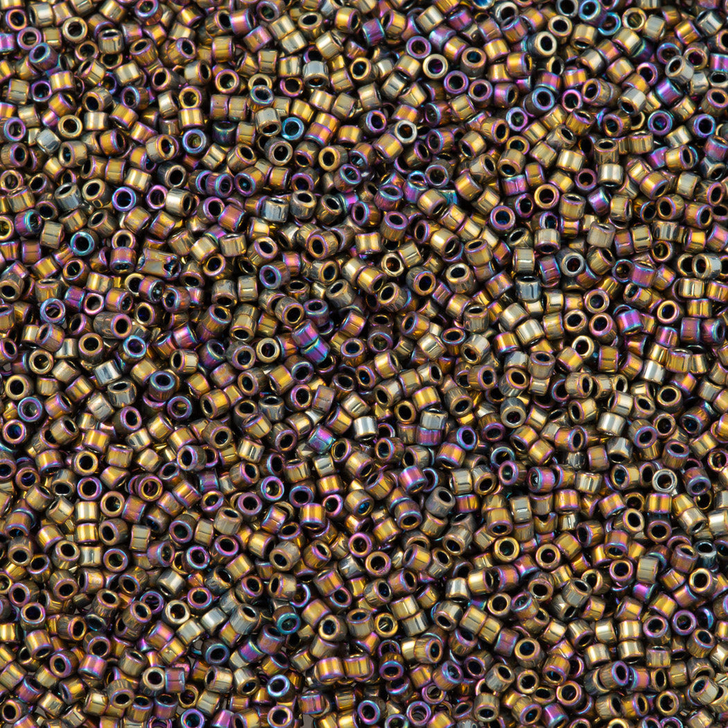 Miyuki Delica Seed Bead 11/0 Metallic Medium Bronze Iris DB29