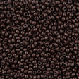 Czech Seed Bead 8/0 Opaque Dark Brown (13780)