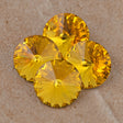 Four TRUE CRYSTAL 12mm Rivoli Light Topaz (226)