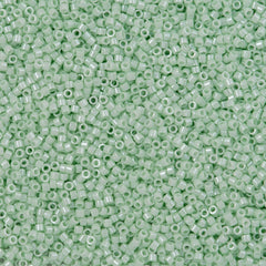 Miyuki Delica Seed Bead 11/0 Opaque Luster Cool Mint 2-inch Tube DB1536