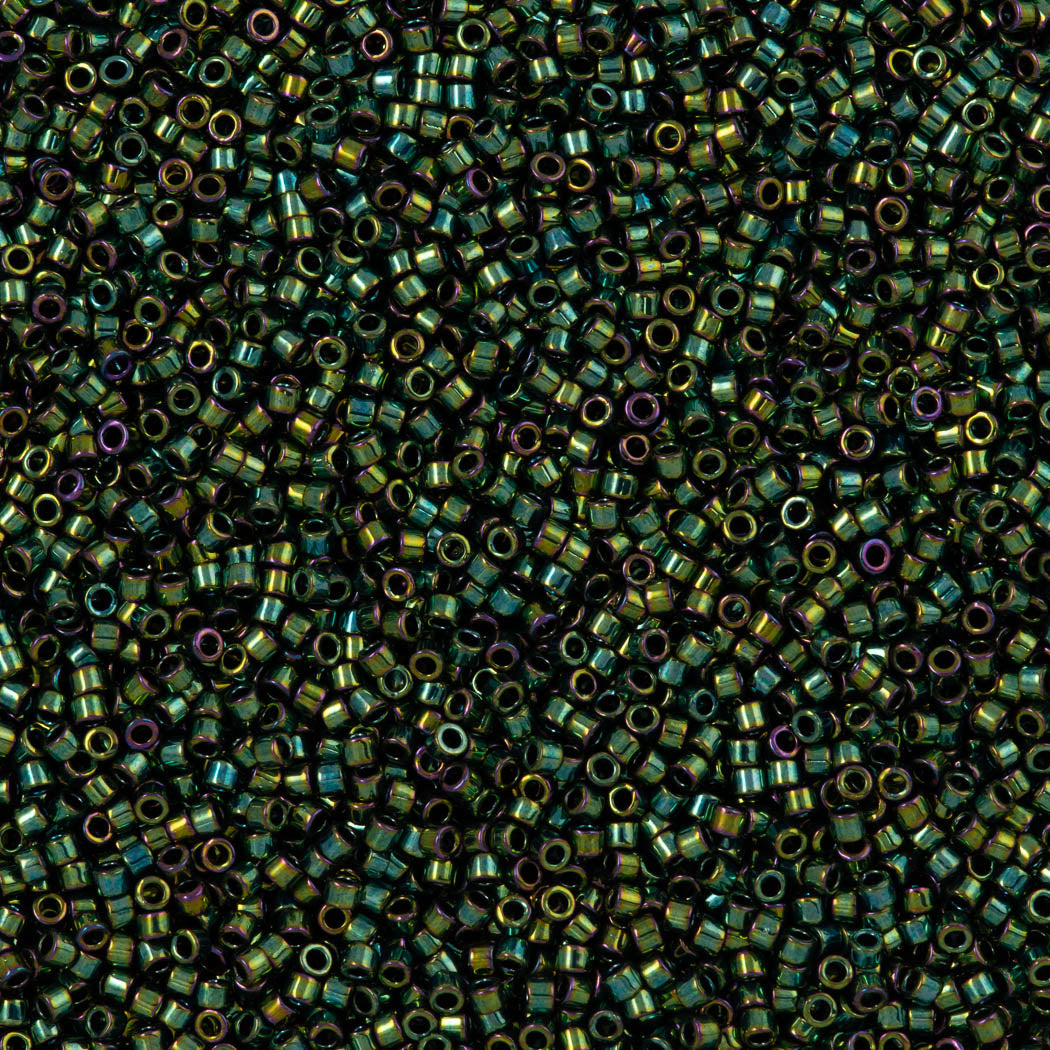 Miyuki Delica Seed Bead 15/0 Metallic Teal Luster 2-inch Tube DBS27