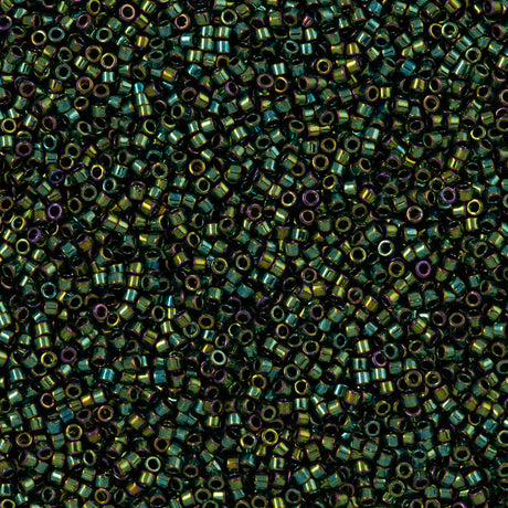 Miyuki Delica Seed Bead 15/0 Metallic Teal Luster 2-inch Tube DBS27