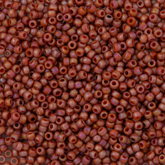 Toho Round Seed Bead 11/0 Semi-Glazed Orange AB (2641F)