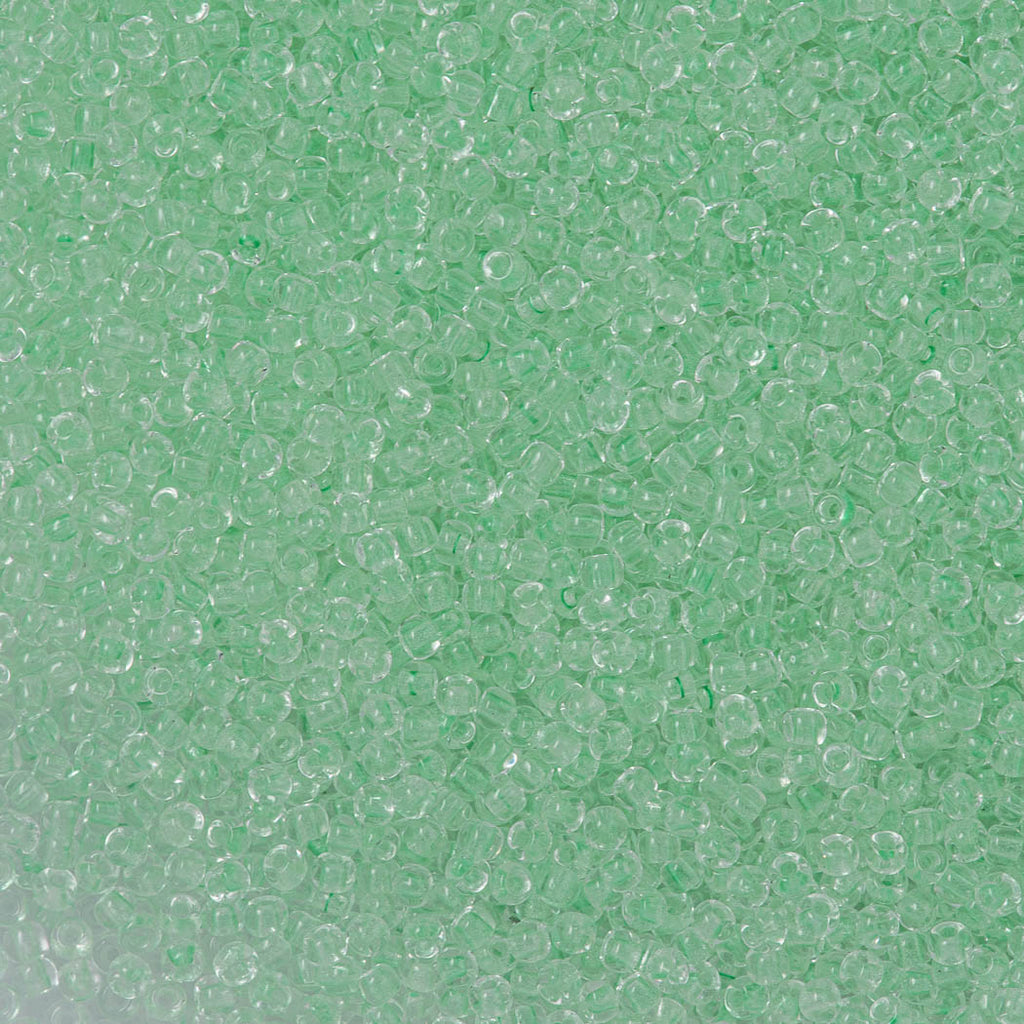 50g Toho Round Seed Bead 11/0 Glow In The Dark Mint Green Bright Green (2722)