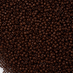 50g Toho Round Seed Beads 6/0 Opaque Brown (46)