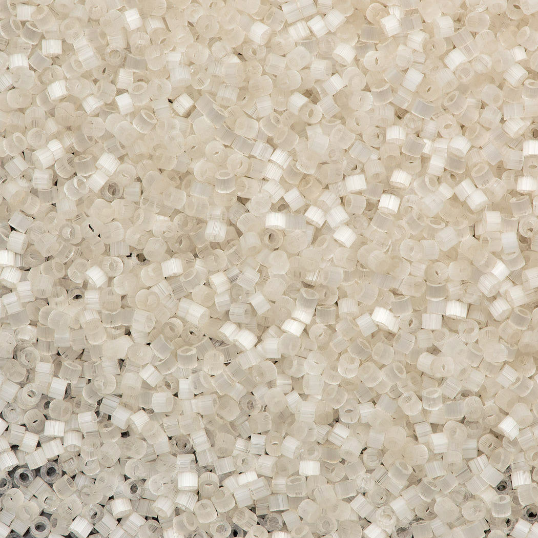 Miyuki Delica Seed Bead 10/0 Ivory Silk Satin 6g Tube DBM673