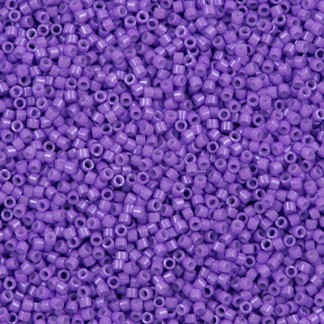 25g Miyuki Delica seed bead 11/0 Dyed Opaque Red Violet DB1379