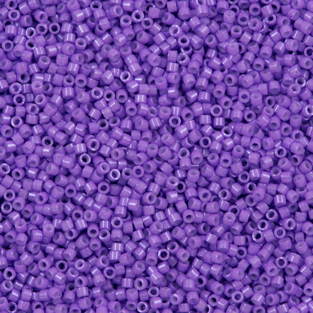 Miyuki Delica Seed Bead 11/0 Dyed Opaque Red Violet 2-inch Tube