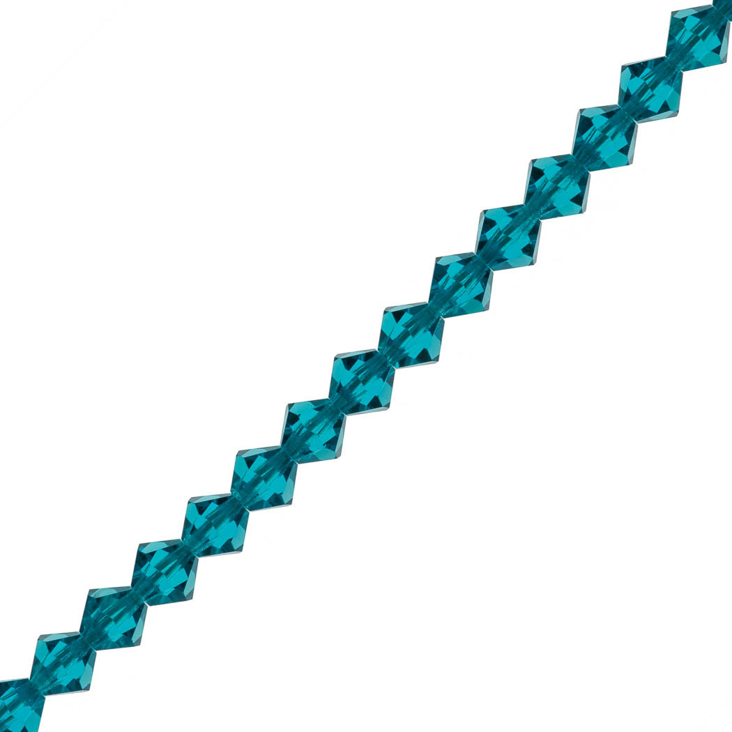 72 Preciosa Crystal 6mm Bicone Blue Zircon (60230)
