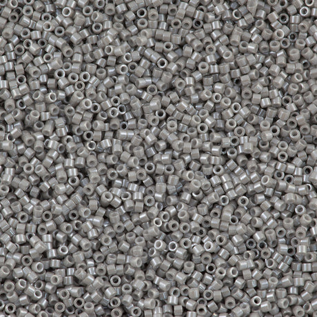 Miyuki Delica Seed Bead 11/0 Opaque Luster Dove Grey 2-inch Tube DB1538