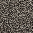 Toho Round Seed Bead 11/0 Metallic Matte Antique Silver 2.5-inch Tube (566)