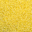Miyuki Round Seed Bead 11/0 Inside Color Lined Light Yellow AB 22g Tube (273)