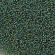 25g Miyuki Delica seed bead 11/0 Transparent Matte Olive AB DB1282