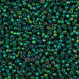 Miyuki Round Seed Bead 8/0 Silver Lined Green AB 22g Tube (1016)