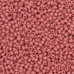 Czech Seed Bead 8/0 Solgel Pink Coral Opaque (03693)