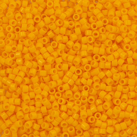 25g Miyuki Delica Seed Bead 11/0 Duracoat Dyed Opaque Light Squash DB2103