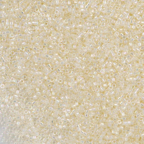 Miyuki Delica Seed Bead 11/0 Transparent Light Golden Crystal AB 2-inch Tube DB109