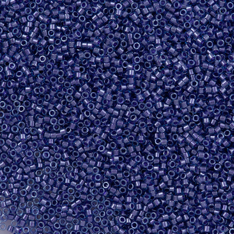 Miyuki Delica Seed Bead 11/0 Inside Dyed Color Blue Purple 2-inch Tube DB284