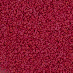 25g Miyuki Delica Seed Bead 11/0 Matte Opaque Luster Red DB362