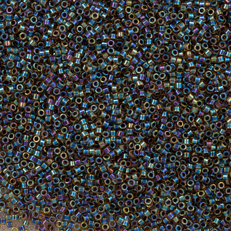 Miyuki Delica Seed Bead 11/0 Root Beer AB 2-inch Tube DB87