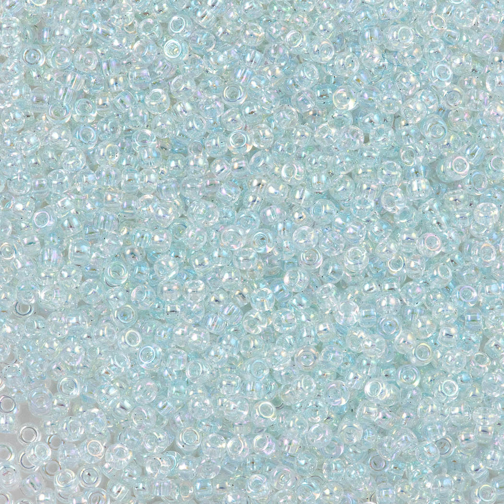 Miyuki Round Seed Bead 11/0 Inside Color Lined Ice Blue AB (269L)