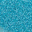 Miyuki Round Seed Bead 11/0 Silver Lined Dyed Aqua Blue (647)