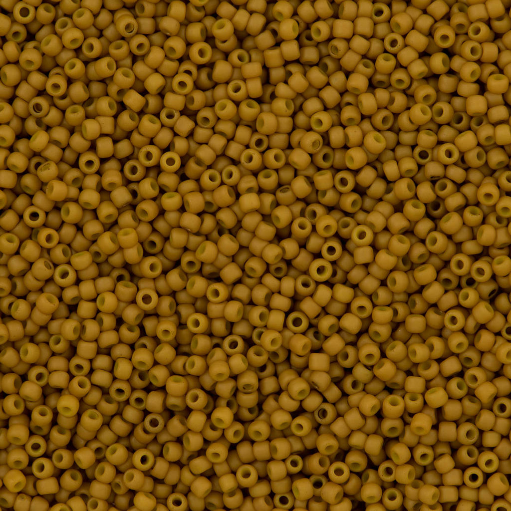 Toho Round Seed Bead 11/0 Opaque Matte Yellow Gold (1623F)
