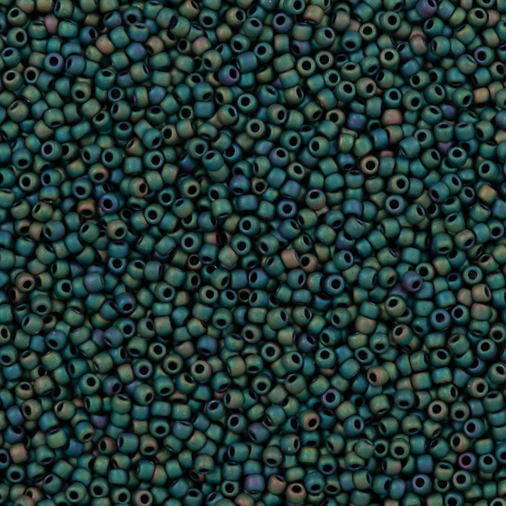 50g Toho Round Seed Beads 11/0 Matte Aquarius (710)