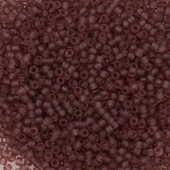 Toho Round Seed Bead 15/0 Transparent Matte Medium Amethyst 2.5-inch Tube (6BF)