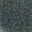 Toho Round Seed Bead 15/0 Inside Color Lined Gold Aqua AB (995)