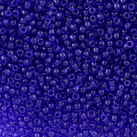 50g Toho Round Seed Bead 8/0 Transparent Cobalt (8)