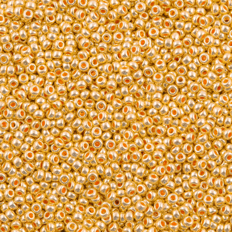 Czech Seed Bead 11/0 Metallic Dark Gold (18583)