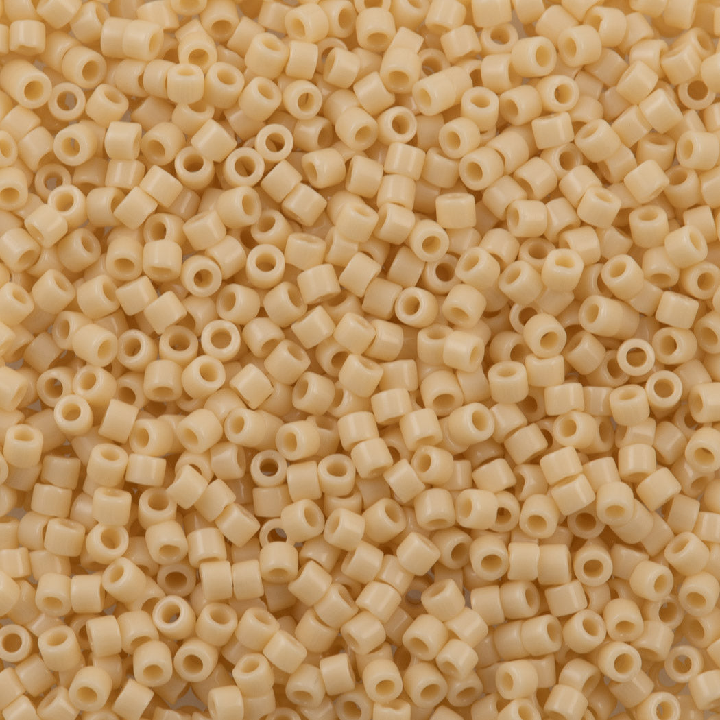 Miyuki Delica Seed Bead 11/0 Opaque Light Butter Rum 2-inch Tube DB1131