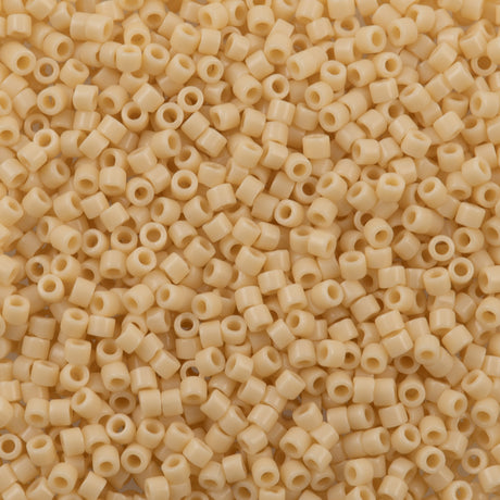 Miyuki Delica Seed Bead 11/0 Opaque Light Butter Rum 2-inch Tube DB1131