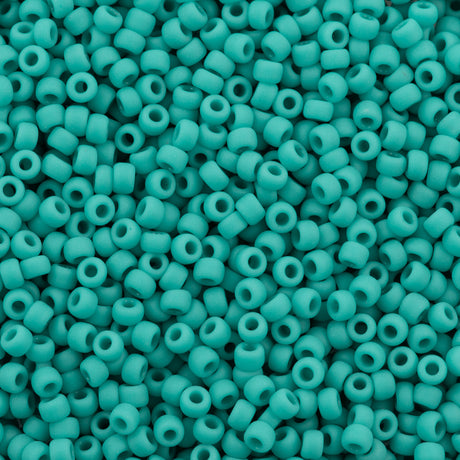 Miyuki Round Seed Bead 8/0 Opaque Matte Turquoise (412F)