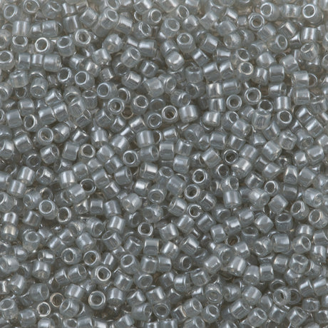 Toho Round Seed Bead 15/0 Transparent Ceylon Gray (150)