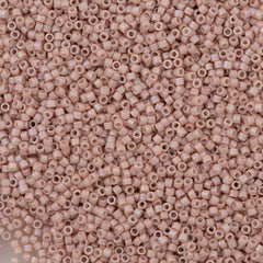 Miyuki Delica Seed Bead 11/0 Opaque Matte Pueblo Sands AB 2-inch Tube DB1525