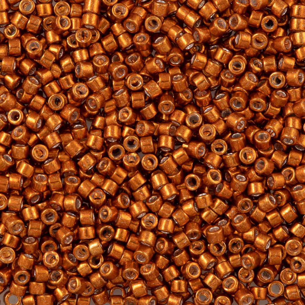 Miyuki Delica Seed Bead 11/0 Galvanized Burnt Orange 2-inch Tube