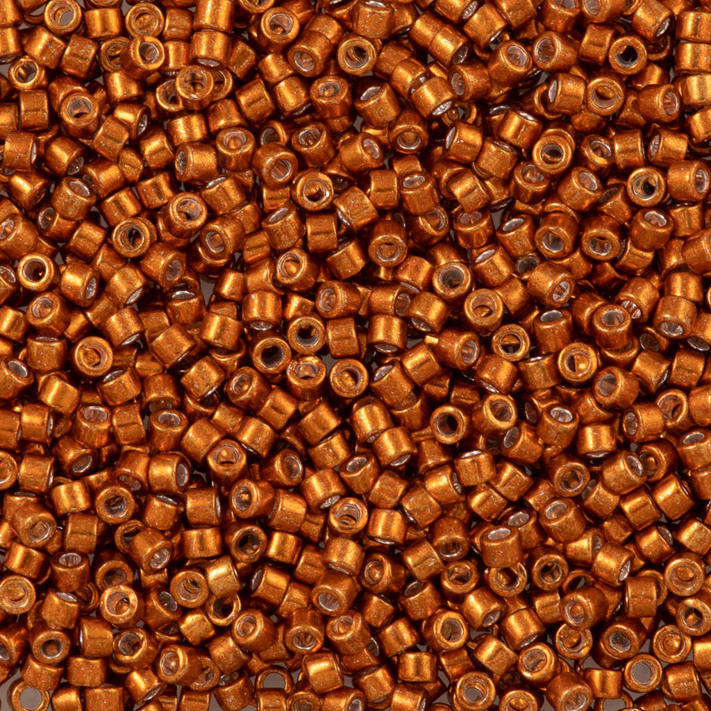 Miyuki Delica Seed Bead 11/0 Galvanized Burnt Orange DB421